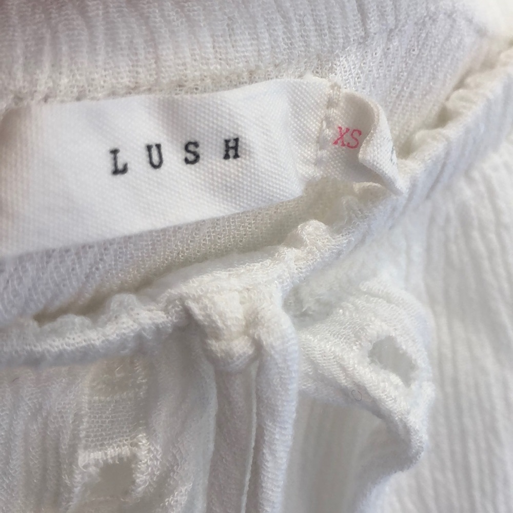 LUSH IVORY RUFFLE ROMPER - Picture 5 of 5